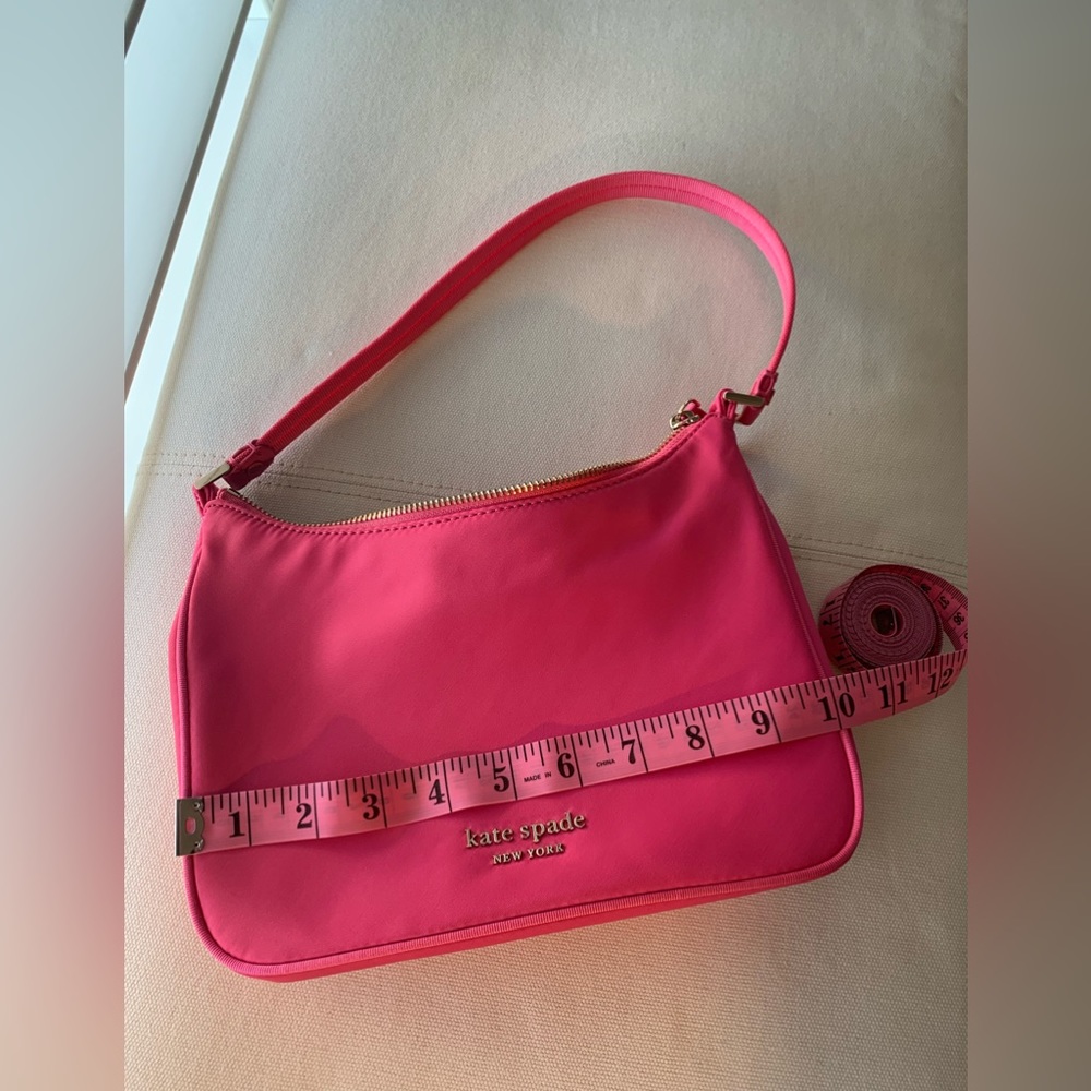 kate spade Hot Pink Shoulder Bag with Gold Logo - Picture 7 of 8